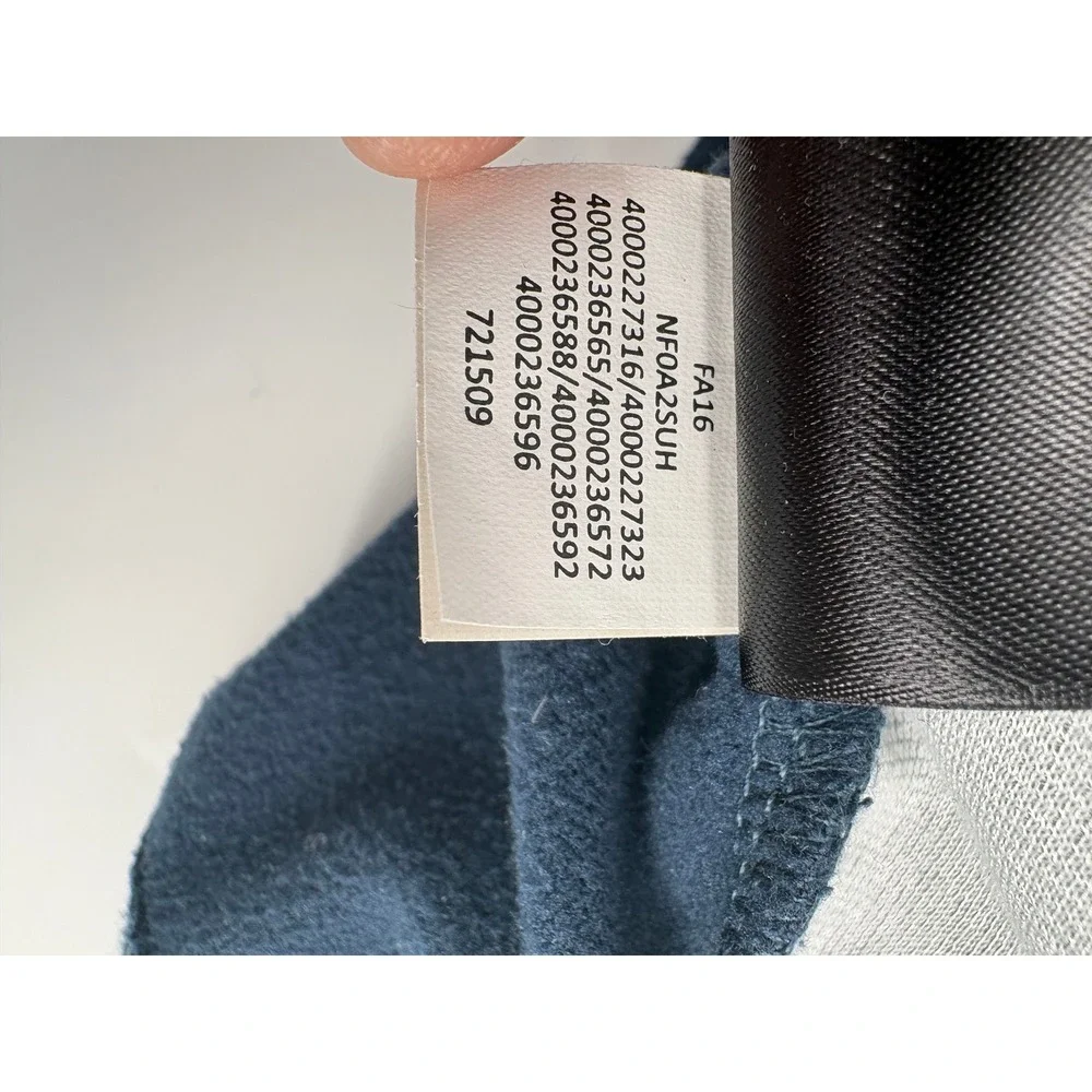 The North Face Mens Fleece Full Zip Hoodie Jacket Navy Blue Heathered‎ Size S P